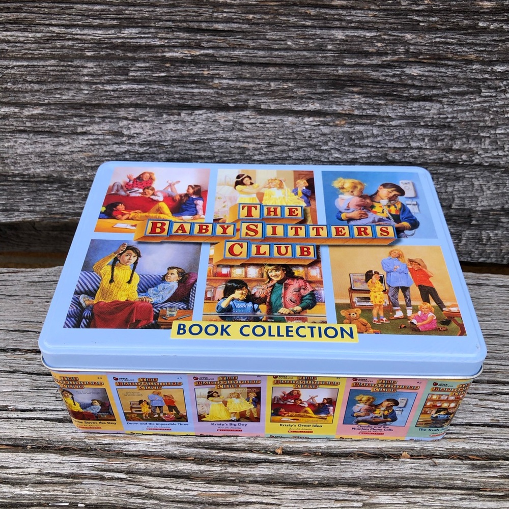 The Baby-Sitters Club Retro set Books #1-6 in collectible tin box Scholastic💚